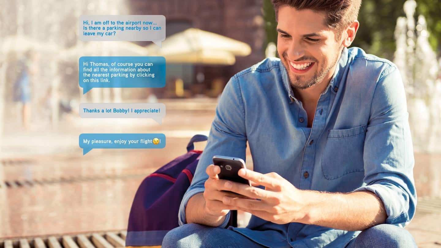 Chating with the chatbot 