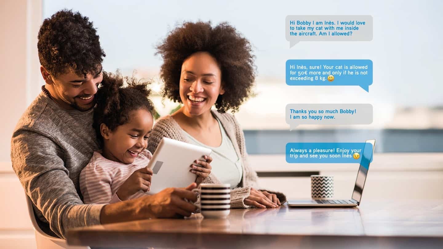 Girl chating with the chatbot 