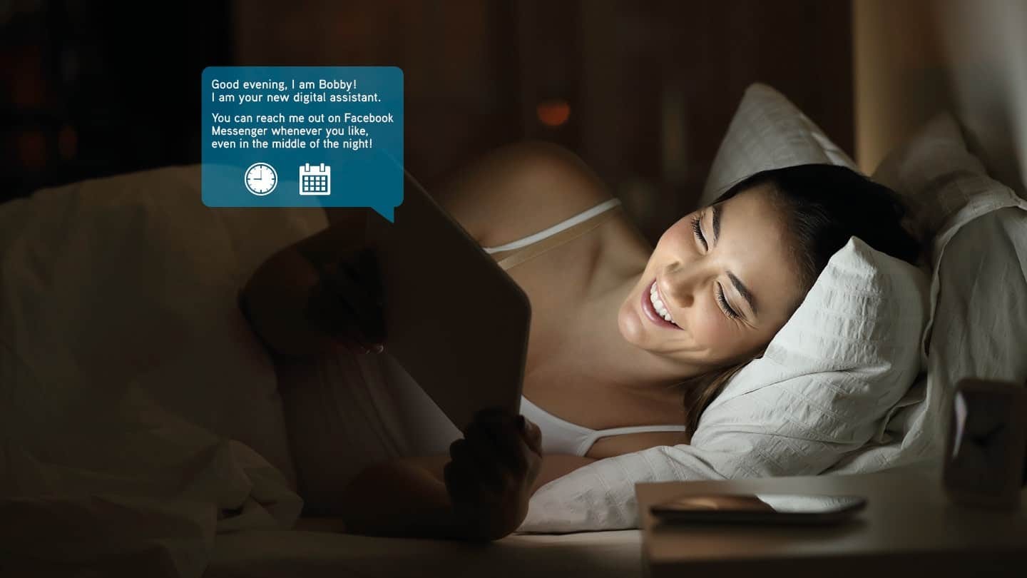 night chat with digital assistant 