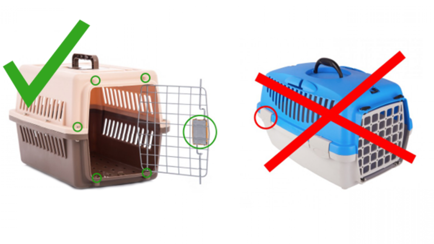 jaulas IATA animales en bodega